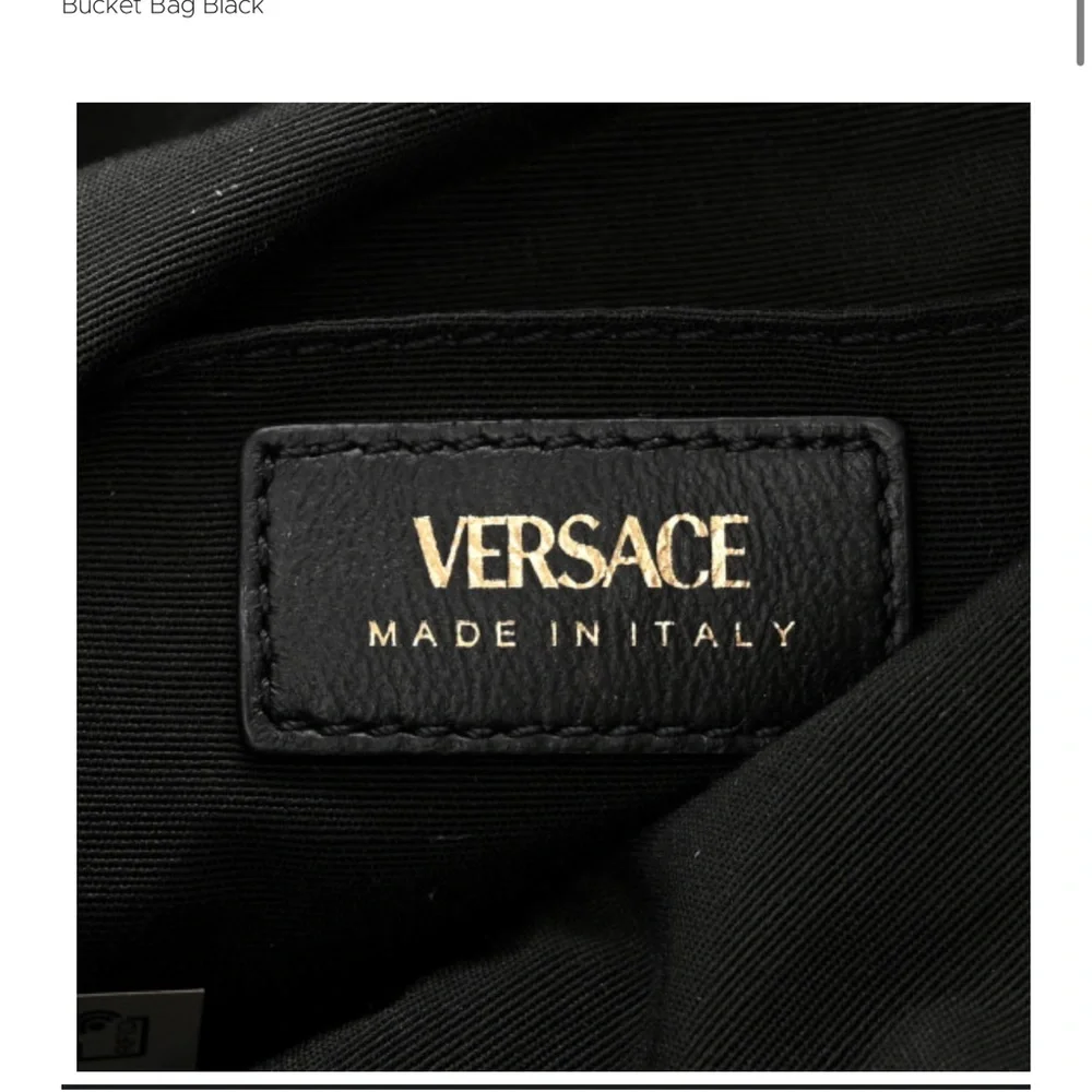 Authentic Versace Black Quilted Drawstring Bag - Picture 7 of 8